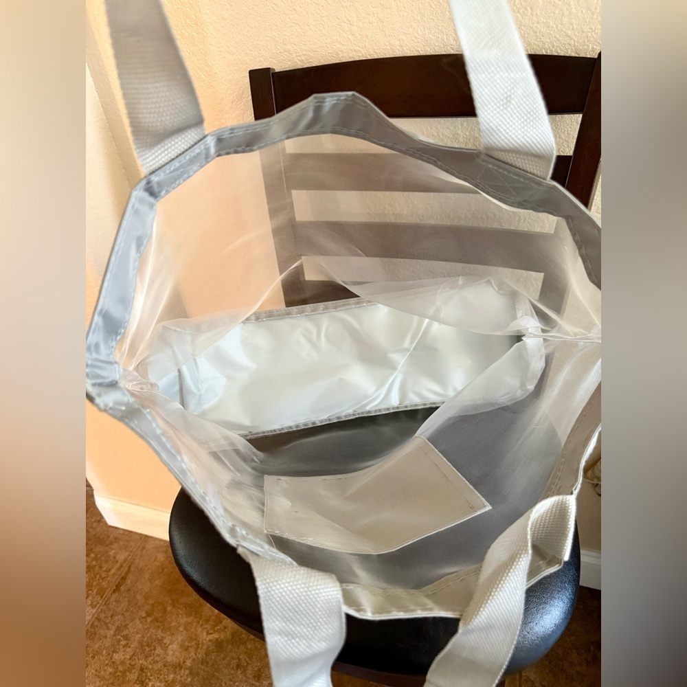 Ulta Beauty Gray Tote Bag with Transparent Design :) - Picture 3 of 4